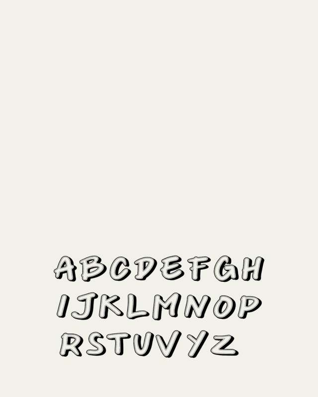 Kid's NIMIX 6-Piece Alphabet Patch Set
